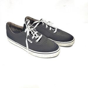 Huk‎ Mania Performance Fishing Leather Sneakers Mens Size 8.5 Lace Up Gray Shoes